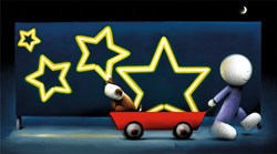 Star Sign by Doug Hyde - Limited Edition on Paper sized 27x15 inches. Available from Whitewall Galleries